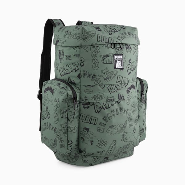 PUMA x RIPNDIP Backpack, Eucalyptus-AOP, large-ZAF