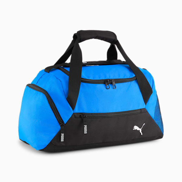 teamGOAL Small Football Teambag, Electric Blue Lemonade-Puma Black, large-ZAF