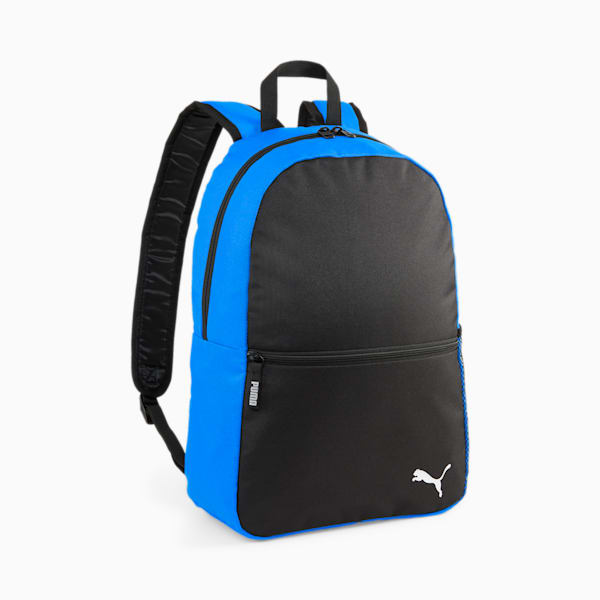 teamGOAL Backpack, Electric Blue Lemonade-Puma Black, large-ZAF