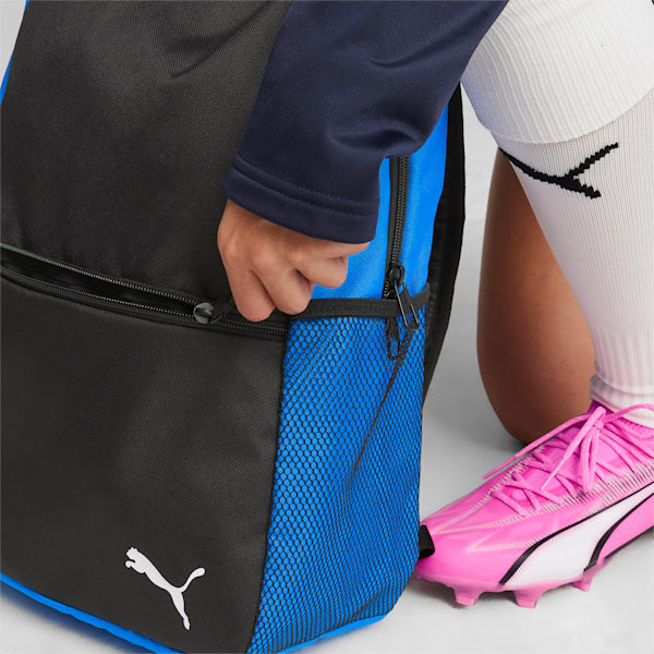 teamGOAL Backpack, Electric Blue Lemonade-Puma Black, large-ZAF