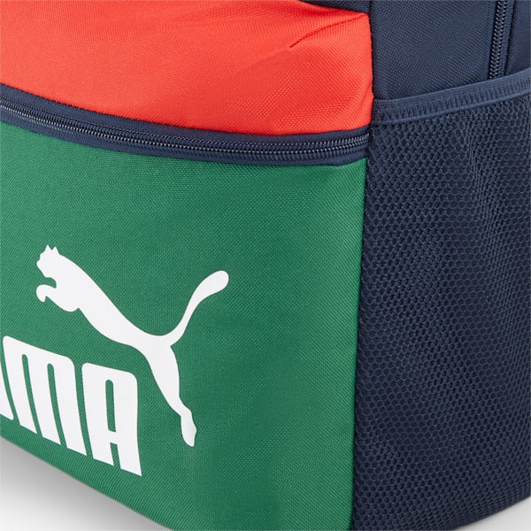 PUMA Phase Colorblock Backpack, Club Navy-Vine-For All Time Red, large-ZAF