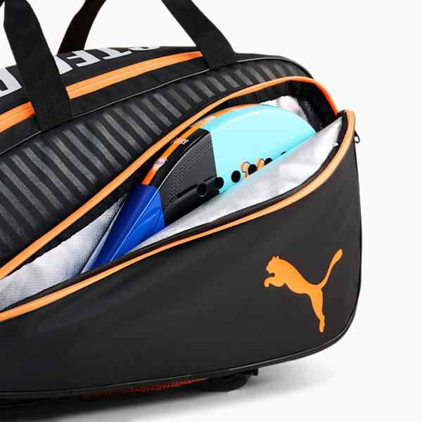 NOVA ELITE padel case bag, PUMA Black-PUMA White-Heat Fire, large-MEX