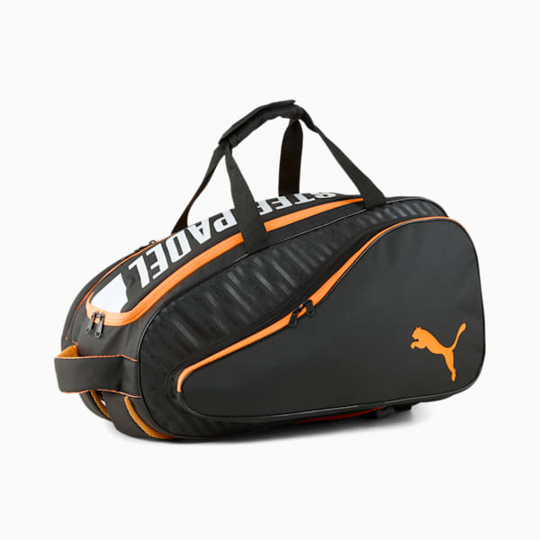 NOVA ELITE Padel Bag, PUMA Black-PUMA White-Heat Fire, large-ZAF