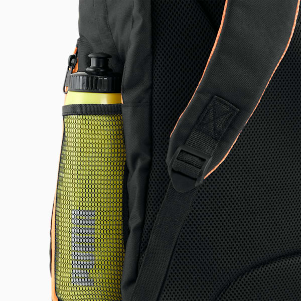 NOVA ELITE Padel Backpack, PUMA Black-PUMA White-Heat Fire, large-ZAF