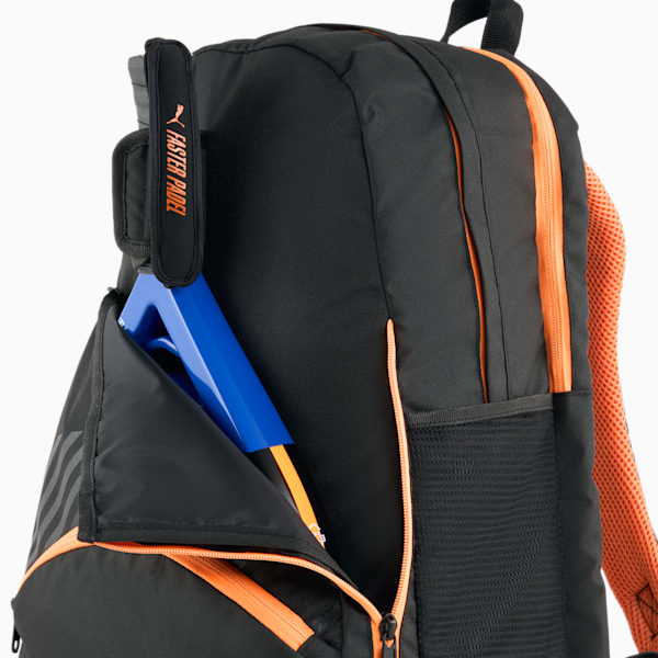 NOVA ELITE Padel Backpack, PUMA Black-PUMA White-Heat Fire, large-ZAF