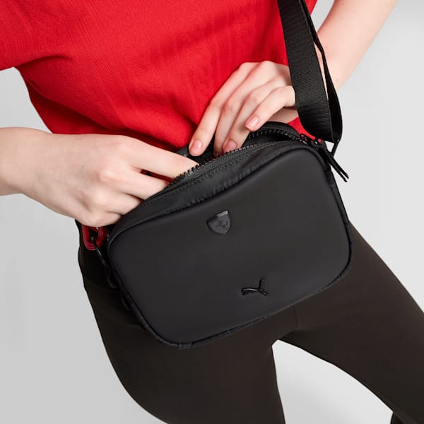 Scuderia Ferrari Style Cross Body Bag Women, PUMA Black, large-ZAF