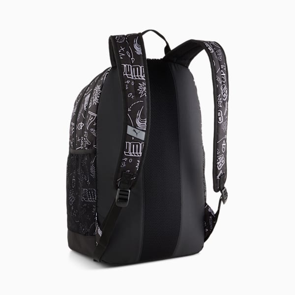 PUMA Academy Backpack, PUMA Black-B&W Graphic AOP, large-ZAF