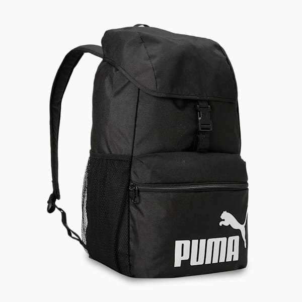 Mochila con solapa PUMA PHASE, PUMA Black, large-MEX