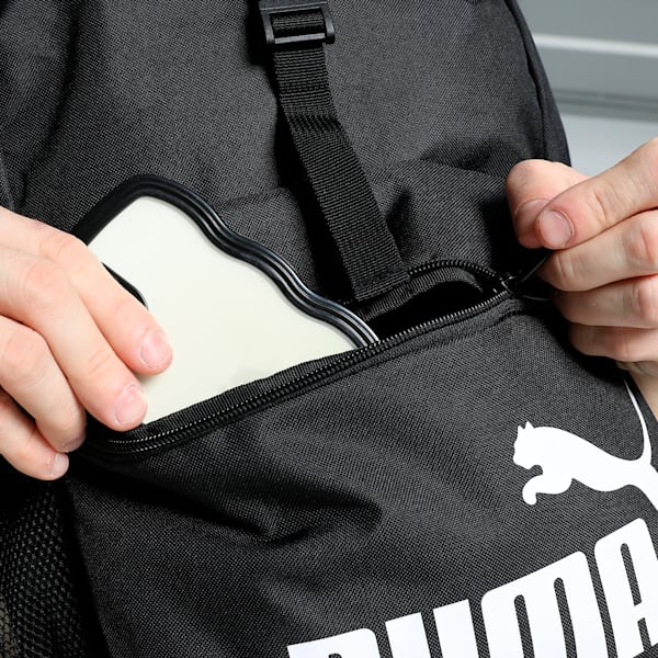 Mochila con solapa PUMA PHASE, PUMA Black, large-MEX