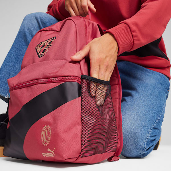 Mochila AC Milan ftblCULTURE+, Club Red-PUMA Black, large-MEX