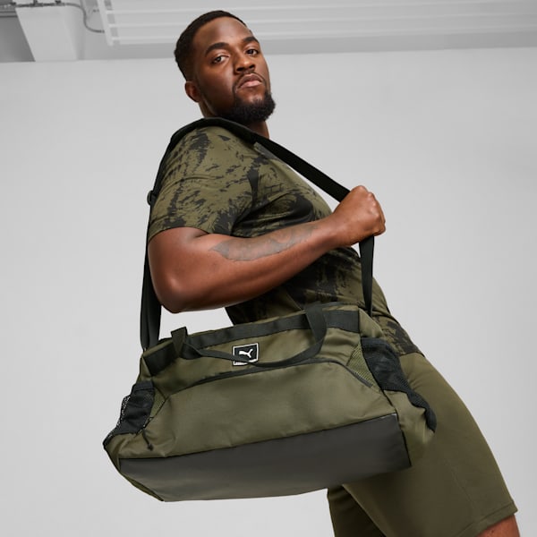 Bolso deportivo de entrenamiento pequeño, Dark Olive, large-ARG
