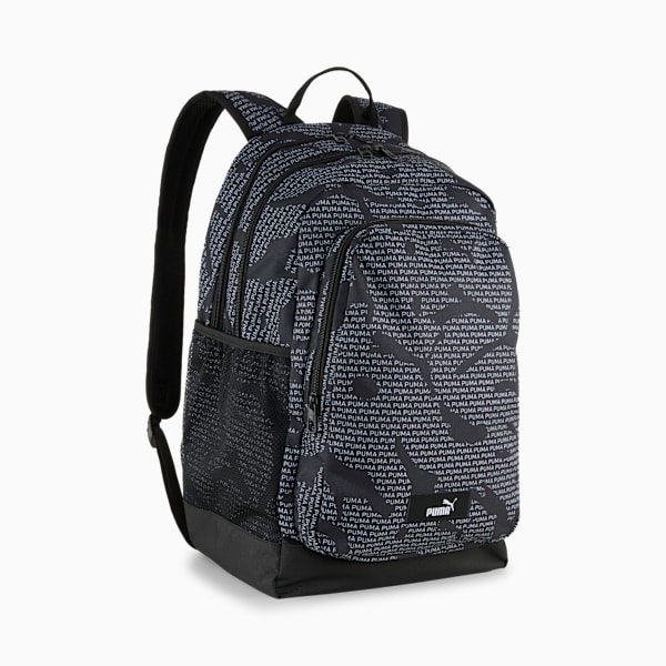 PUMA Academy 29L All-Over Print Backpack, PUMA Black-Logo Lab AOP, large-ZAF