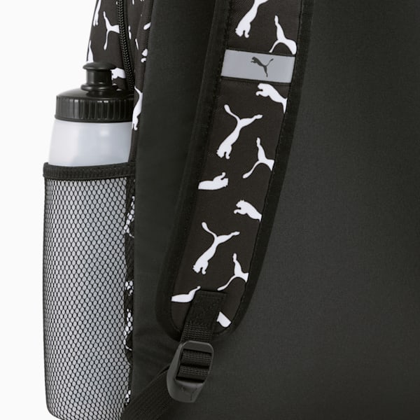 PUMA Phase All-Over Print 22L Backpack, PUMA Black-Puma Logo-AOP, large-ZAF
