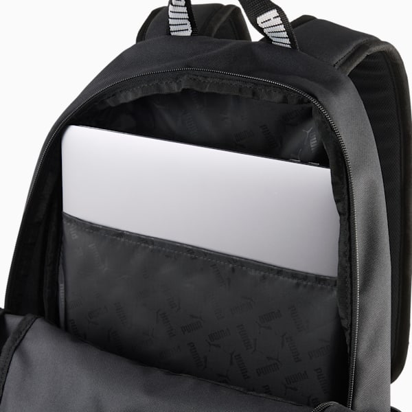 PUMA Phase Tape Backpack, PUMA Black, large-ZAF