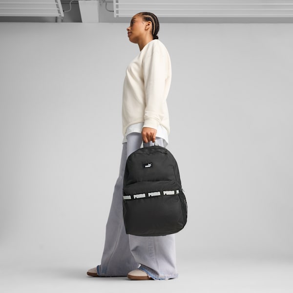 PUMA Phase Tape Backpack, PUMA Black, large-ZAF