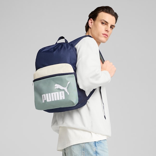 PUMA Phase Colour-block Backpack, PUMA Navy-Colorblock, large-ZAF