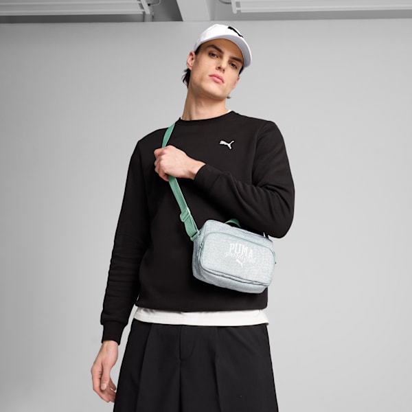 PUMA Phase Class 2.5L Crossbody Bag, Green Moon, large-ZAF