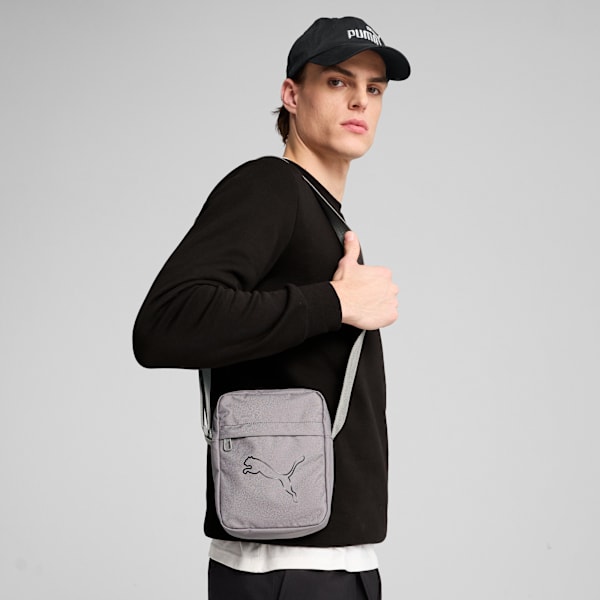 PUMA Plus Portable Bag, Cast Iron, large-ZAF
