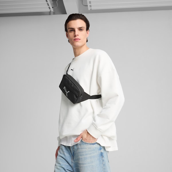 Plus 1.5L Waist Bag, PUMA Black, large-MEX