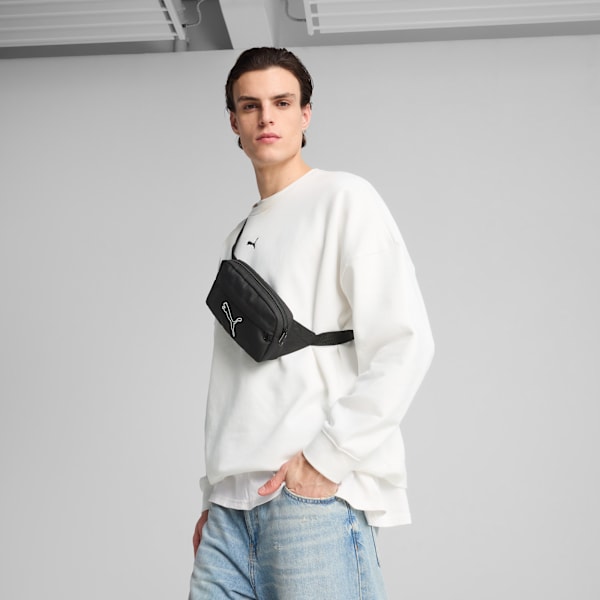 Plus 1.5L Waist Bag, PUMA Black, large-ZAF