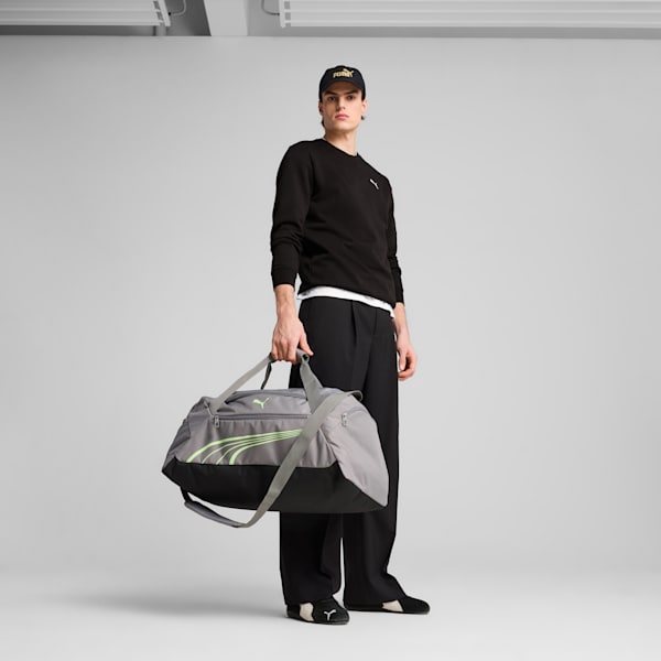 Bolso deportivo mediano PUMA Fundamental, Cast Iron, large-MEX