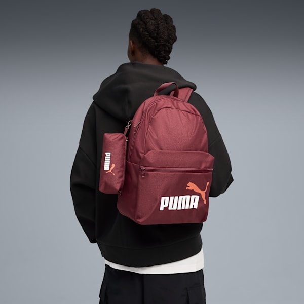 PUMA Phase Backpack Set, Ruby Shimmer-Glowing Red, large-ZAF