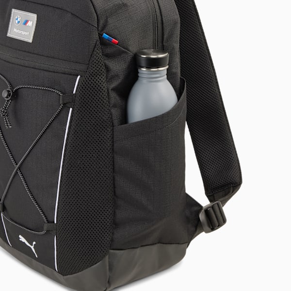 BMW M Motorsport Backpack, PUMA Black, large-MEX