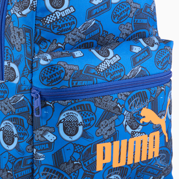 Mochila pequeña estampada PUMA Phase, Vivid Blue-AOP, large-MEX