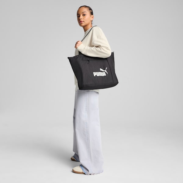 Bolso mujer Shopper Base, PUMA Black, large-MEX
