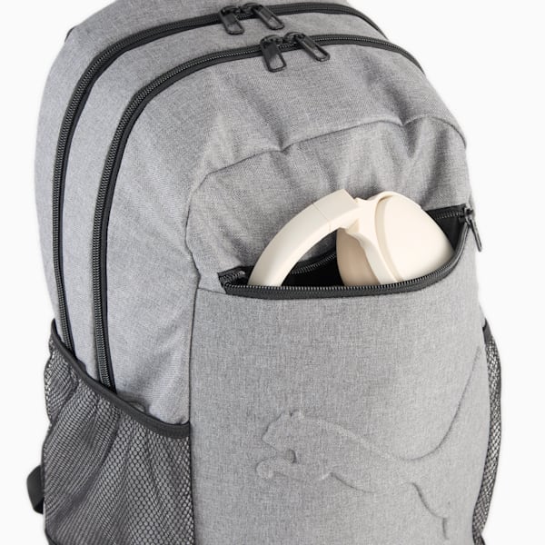 PUMA Buzz Heather 28L Backpack, Medium Gray Heather, large-ZAF