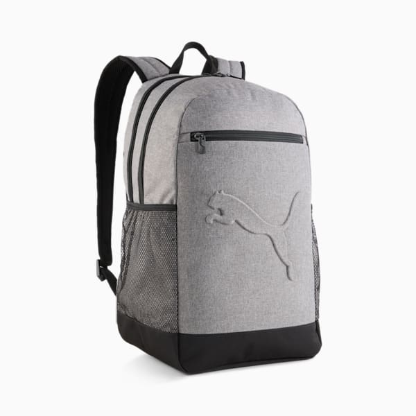 PUMA Buzz Heather 28L Backpack, Medium Gray Heather, large-ZAF