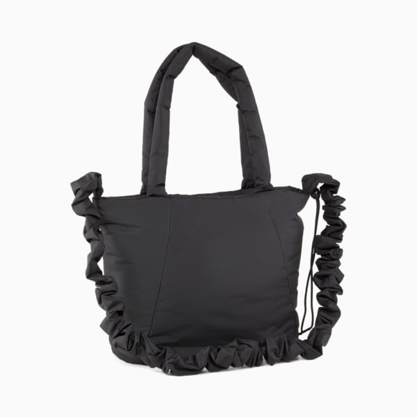 Bolso shopper pequeño holgado para mujer, PUMA Black, large-MEX