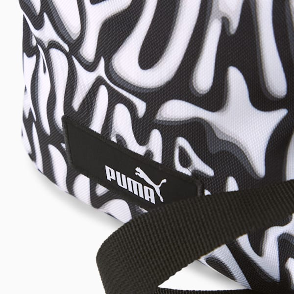 PUMA Academy Portable Bag, PUMA Black-Grafiti AOP, large-ZAF