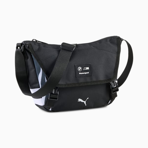 BMW M Motorsport Lifestyle Small 5L Messenger Bag, PUMA Black, large-ZAF