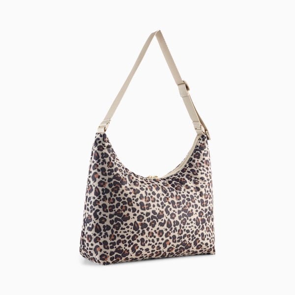POP 7.5L Slouchy Hobo Bag, Toasted Almond-Animal AOP, large-ZAF