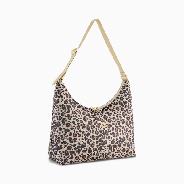 POP 7.5L Slouchy Hobo Bag, Toasted Almond-Animal AOP, large-ZAF