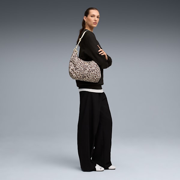 POP 7.5L Slouchy Hobo Bag, Toasted Almond-Animal AOP, large-ZAF