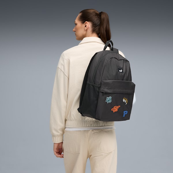 Phase Patch 20L Backpack Youth, PUMA Black, large-ZAF
