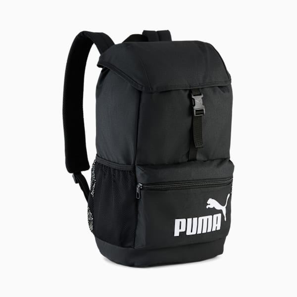 Phase Hooded 20L Backpack Youth, PUMA Black, large-ZAF