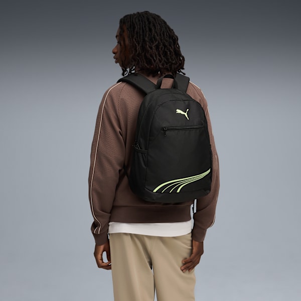 Fundamental 20L Backpack Youth, PUMA Black-Fizzy Light, large-ZAF