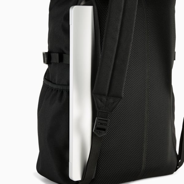 Essentials 20L Roll-Top Backpack Youth, PUMA Black, large-ZAF