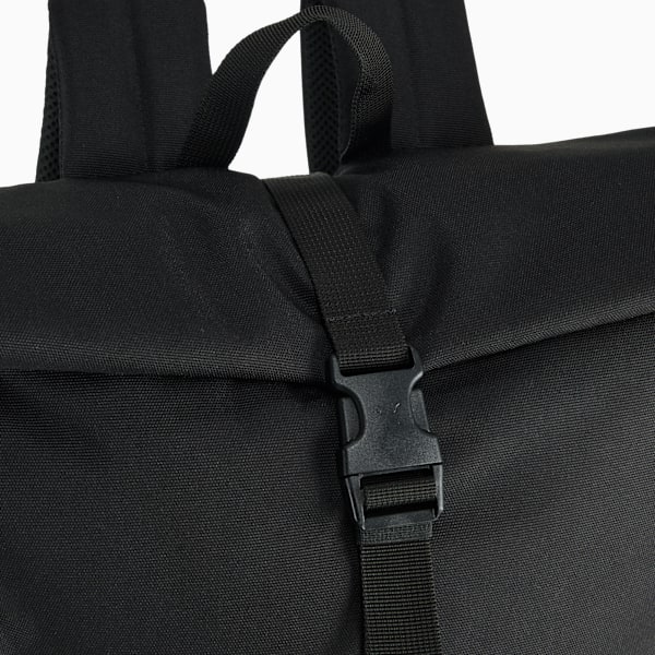 Essentials 20L Roll-Top Backpack Youth, PUMA Black, large-ZAF