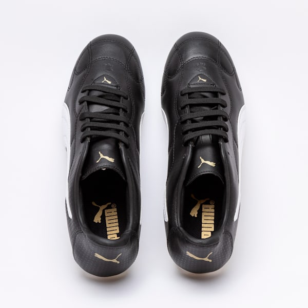 Botines de Fútbol Borussia FG, Puma Black-Puma White-Gold, large-ARG