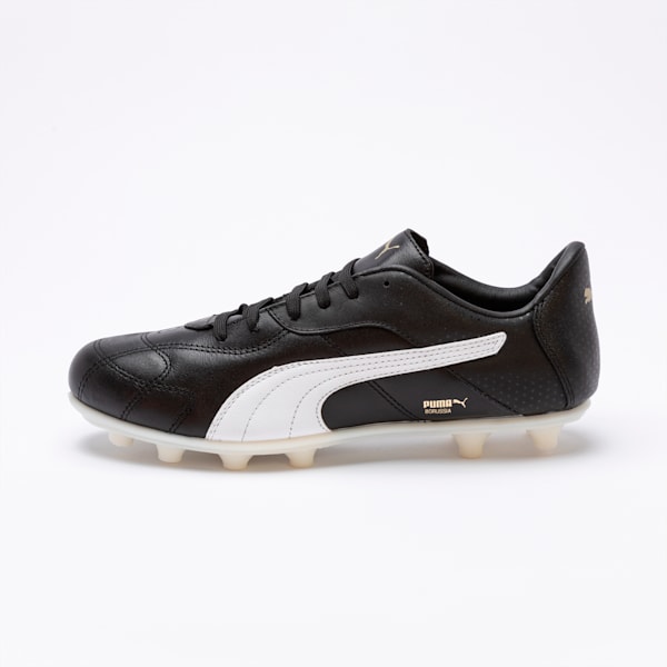 Botines de Fútbol Borussia FG, Puma Black-Puma White-Gold, large-ARG