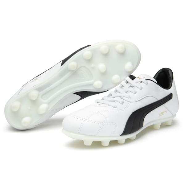 Botines de Fútbol Borussia FG, Puma White-Puma Black, large-ARG