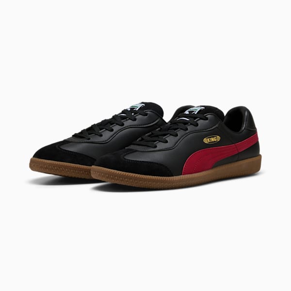 KING 21 IT Football Boots, PUMA Black-Dark Crimson, large-MEX