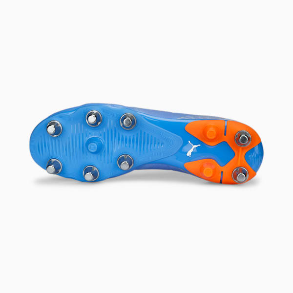 Avant Pro Men's Rugby Boots, Blue Glimmer-PUMA White-Ultra Orange, large-ZAF