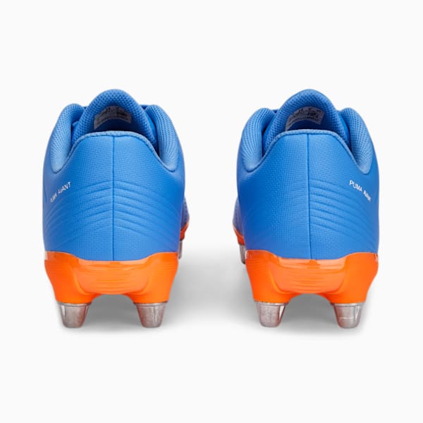 Avant Men's Rugby Boots, Blue Glimmer-PUMA White-Ultra Orange, large-ZAF