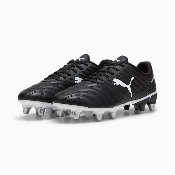 Avant Men's Rugby Boots, PUMA Black-PUMA White, large-ZAF