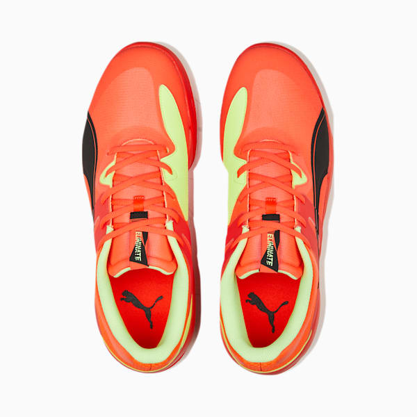 Eliminate Pro II Indoor Sports Shoes, Red Blast-Fast Yellow-PUMA Black, large-ZAF